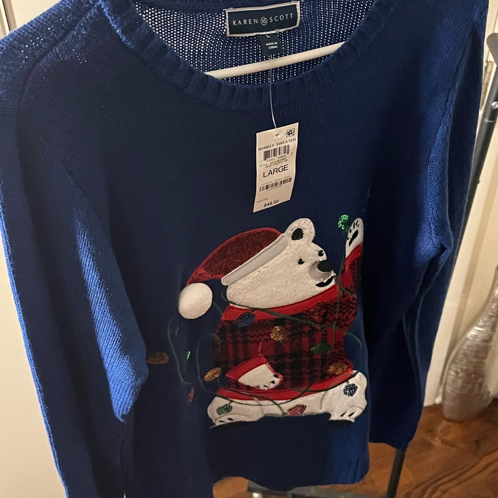 KAREN SCOTT CHRISTMAS SWEATER